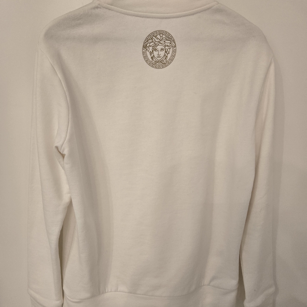 Versace White Sweatshirt with Iconic Logo